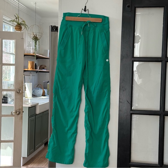 lululemon dance studio mid/rise teal pants - Picture 3 of 8